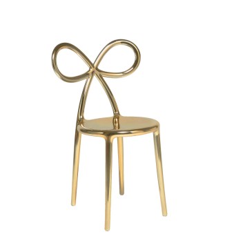 Sedia Ribbon Chair:  in polipropilene metallizzato lucido | Qeeboo