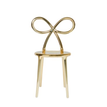 Sedia Ribbon Chair:  in polipropilene metallizzato lucido | Qeeboo