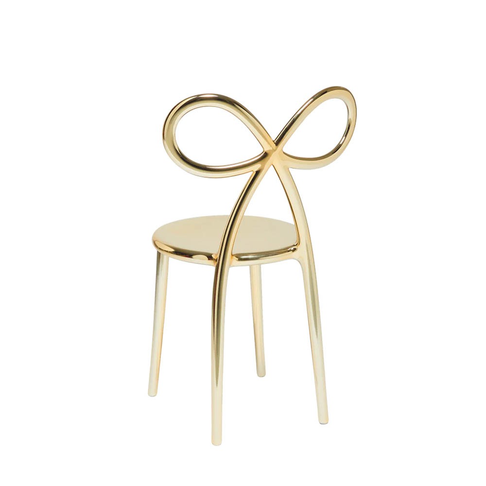 Sedia Ribbon Chair:  in polipropilene metallizzato lucido | Qeeboo