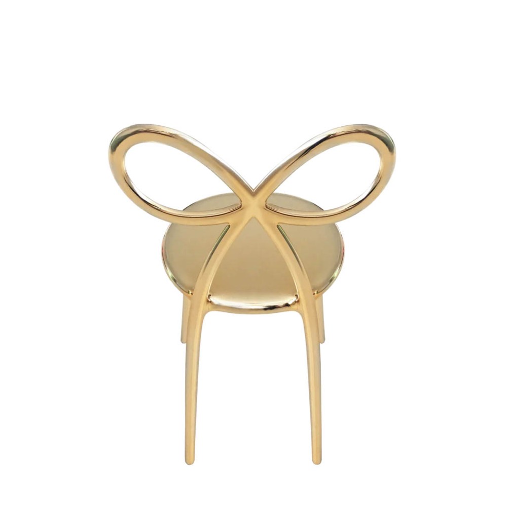 Ribbon Chair: van glanzend metallic polypropyleen | Qeeboo