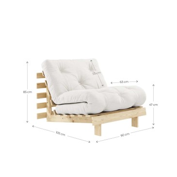 Karup Design Roots 90 : 3 meubles en 1 - Canapé, lit et chaise longue