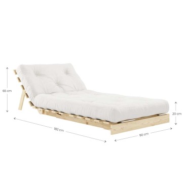 Karup Design Roots 90: 3 furniture in 1 - Sofa, bed and lounge chair