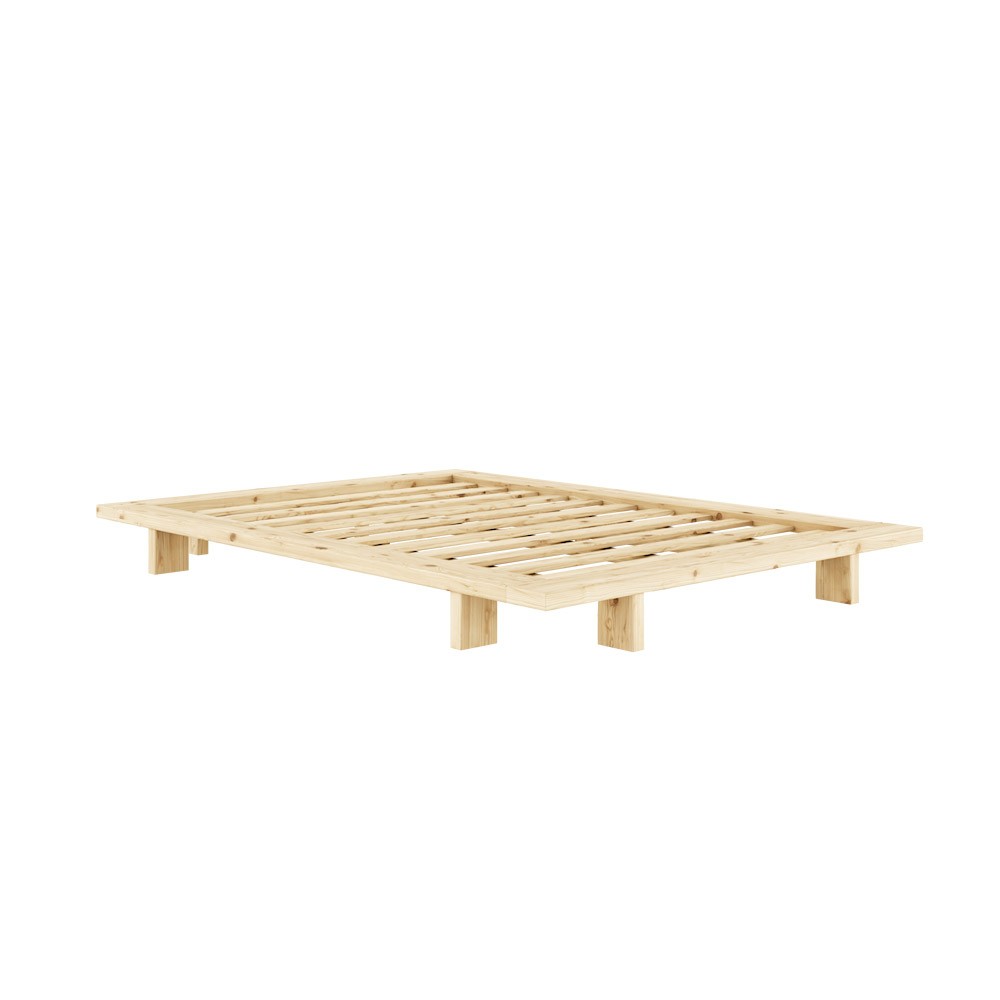 Lit bas en bois massif : style japonais, confort et design