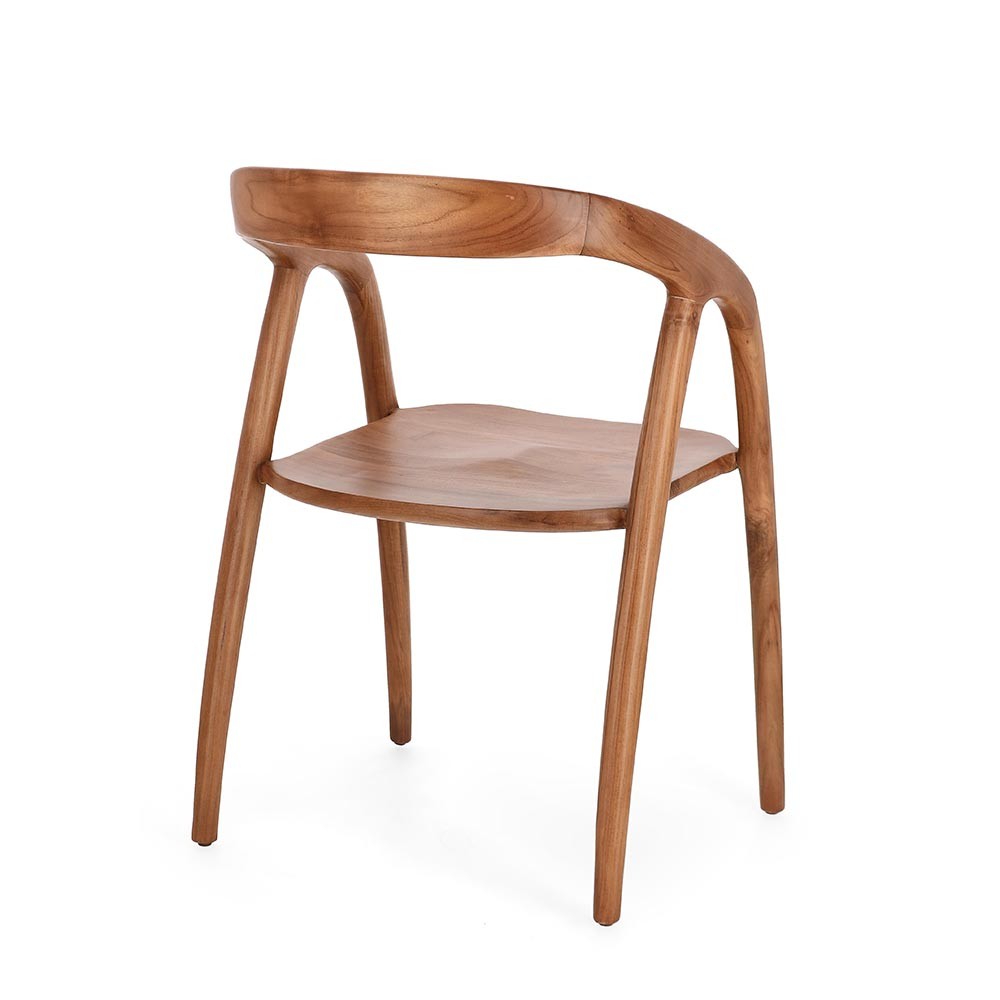 Teak wood chair suitable for Scandinavian environments | Kasa-Store