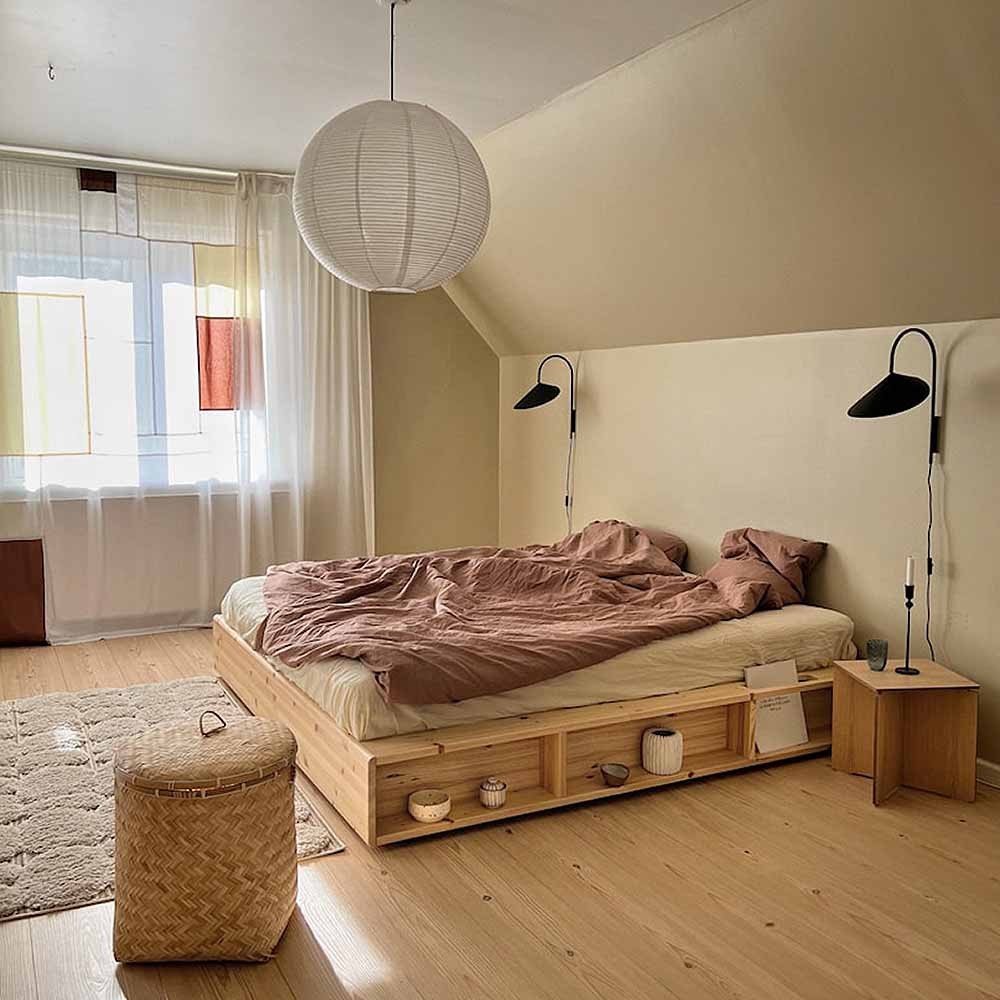 Cama japonesa Ziggy: Karup Design, compartimentos de arrumação