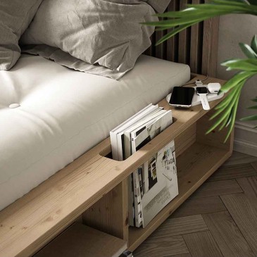 Lit japonais Ziggy : Karup Design, compartiments de rangement