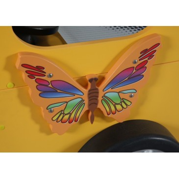 plastiko happy bus bed yellow butterfly