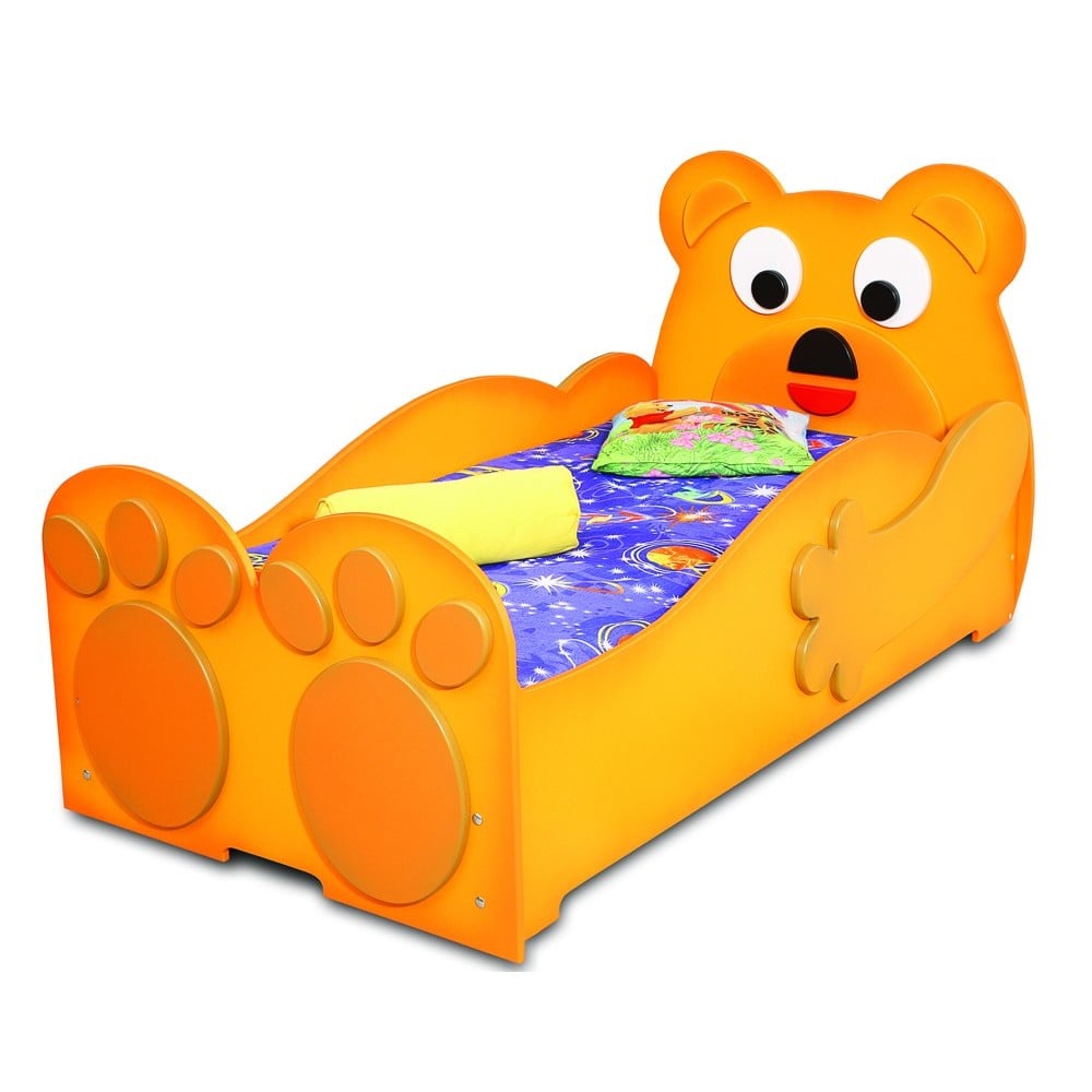 Teddybär Bett in MDF in Form eines Bären ideal für Jungen und Mädchen