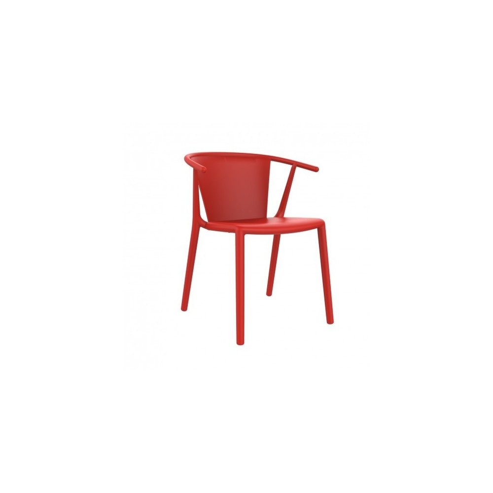 red stackable outdoor chairs