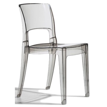 isy antishock transparent smoked chair