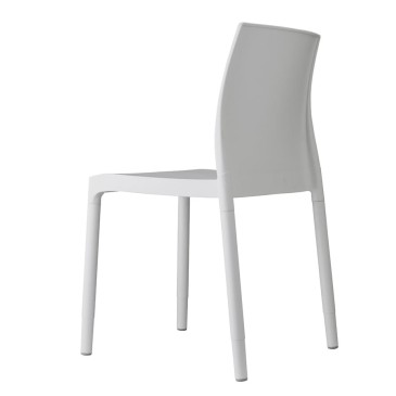 Chaise Chloé Trend scab dossier blanc