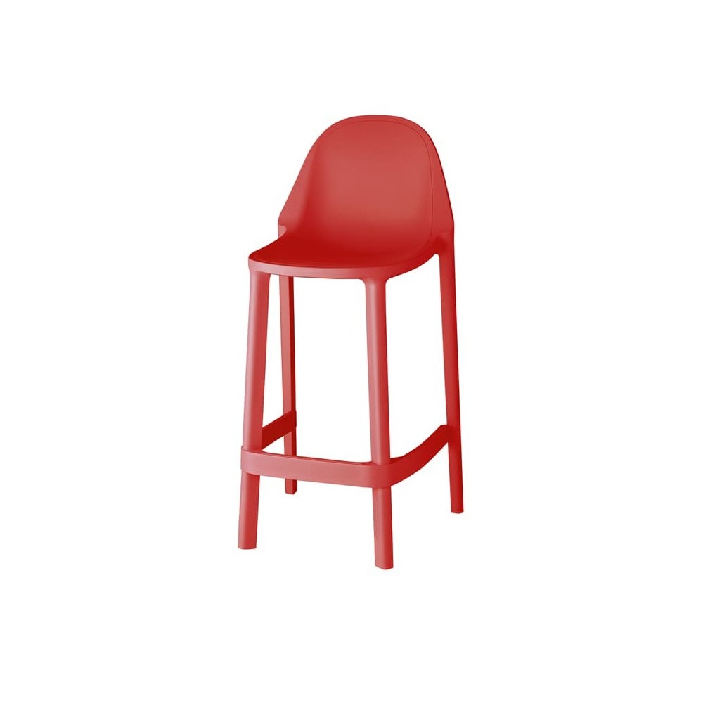 tabouret plus croûte rouge h75