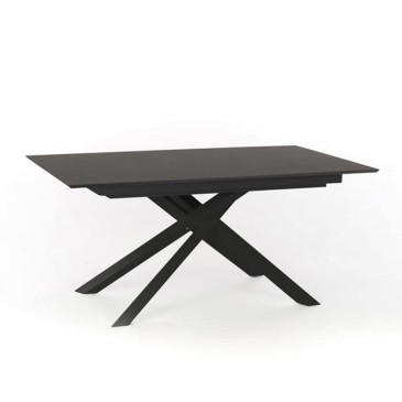 stones xavier table extensible de 170 à 270cm noire