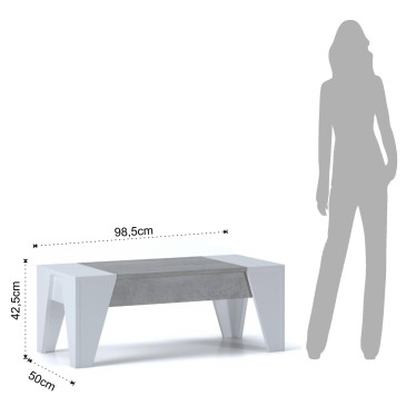 Table de rangement avec plateau inclinable | kasa-store