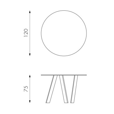 kamenje rondo' dimenzije stola