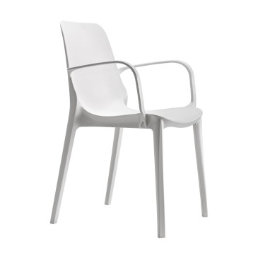 Silla de exterior Ginevra de Scab con reposabrazos