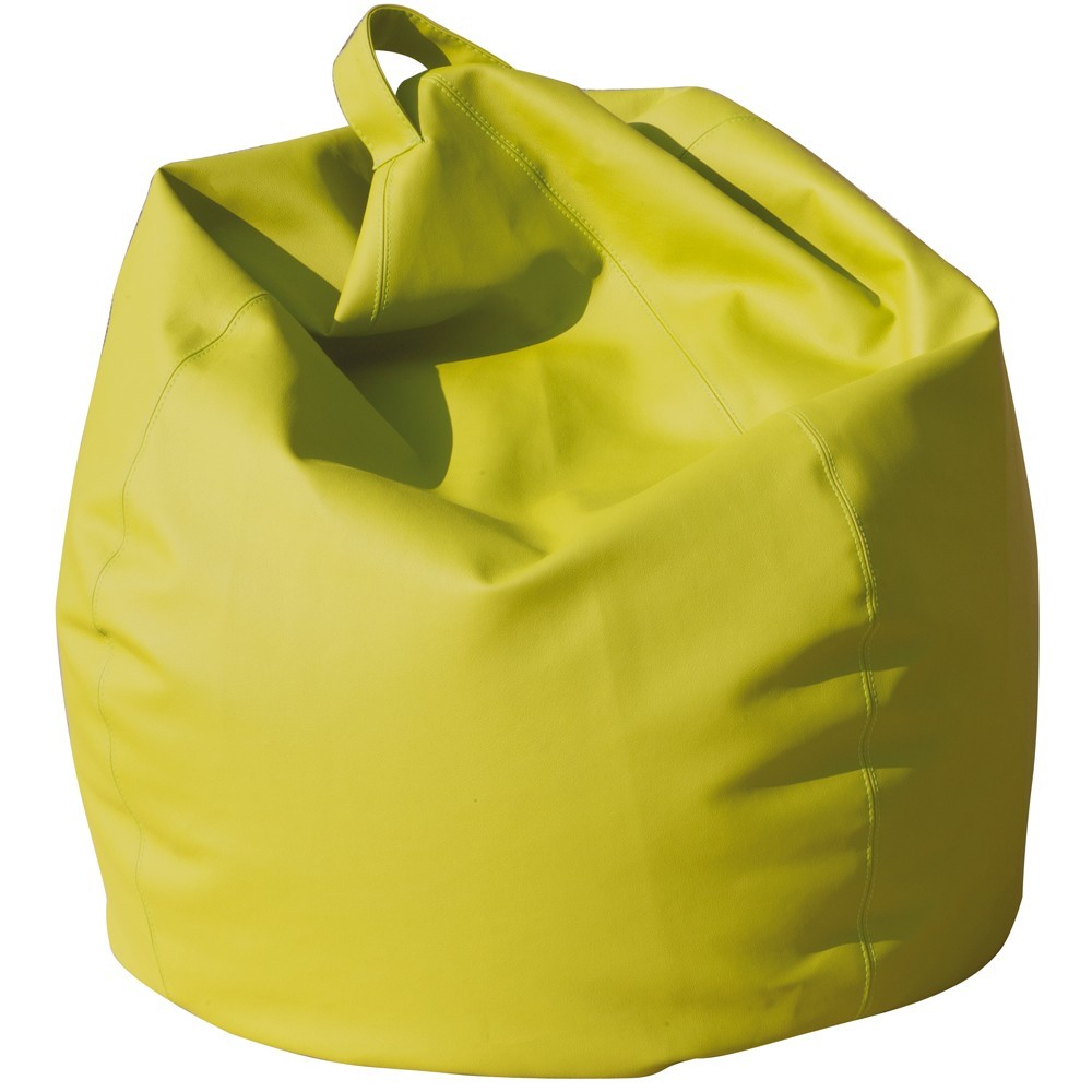 Maxi pouf bag in eco-leather in 12 different colors. Fresh and young.